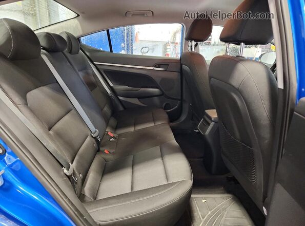KMHD84LF0JU637106 2018 HYUNDAI ELANTRA Blue Vista de los asientos traseros