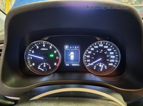 KMHD84LF0JU637106 2018 HYUNDAI ELANTRA Blue Vista del cuadro de instrumentos