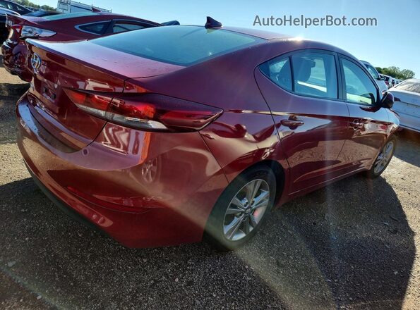 KMHD84LF0JU698181 2018 HYUNDAI ELANTRA Красный Задняя правая четверть