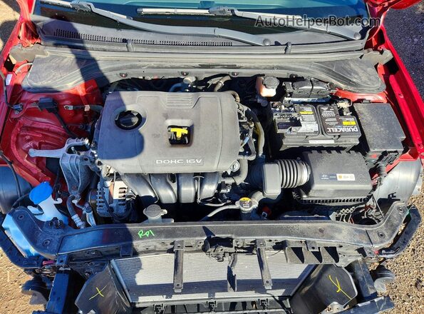 KMHD84LF0JU698181 2018 HYUNDAI ELANTRA Красный Вид задней части салона