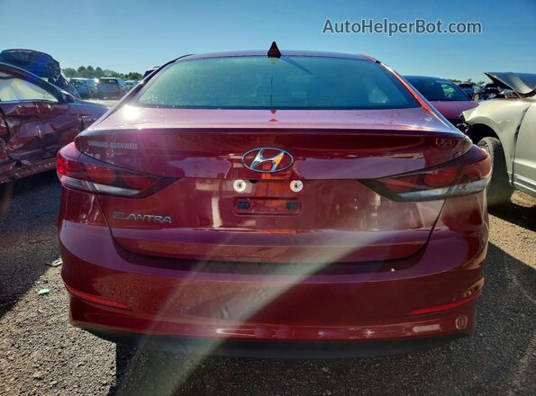 KMHD84LF0JU698181 2018 HYUNDAI ELANTRA Красный Вид сзади