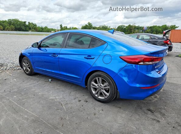 KMHD84LF0JU698312 2018 HYUNDAI ELANTRA Blue Rear left