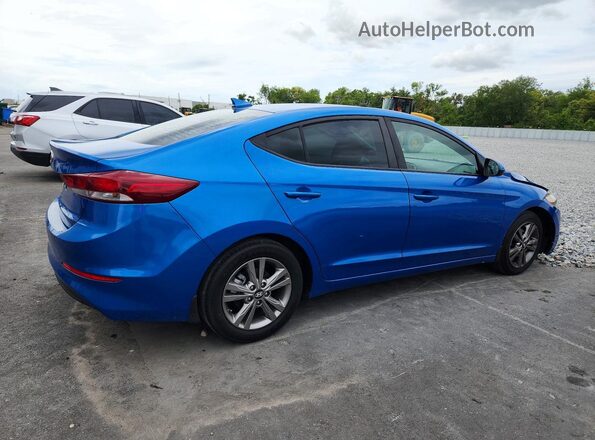 KMHD84LF0JU698312 2018 HYUNDAI ELANTRA Blue Rear right