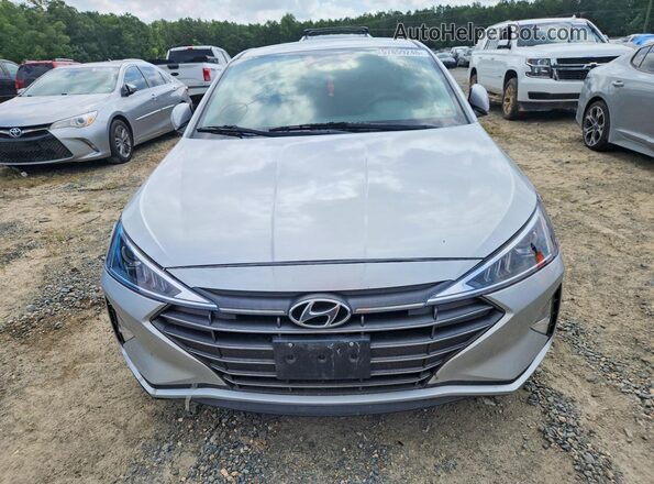 KMHD84LF0KU738907 2019 HYUNDAI ELANTRA Silver წინა ხედი