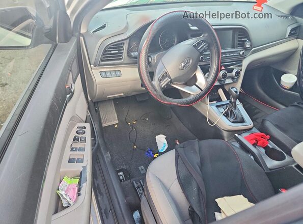 KMHD84LF0KU738907 2019 HYUNDAI ELANTRA Silver წინა პანელის ხედი