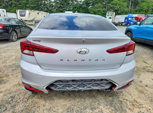 KMHD84LF0KU738907 2019 HYUNDAI ELANTRA Silver უკანა ხედი