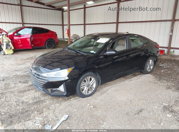 KMHD84LF0KU774046 2019 HYUNDAI ELANTRA Black Передня ліва чверть