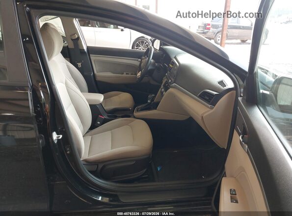 KMHD84LF0KU774046 2019 HYUNDAI ELANTRA Black Вид салону спереду