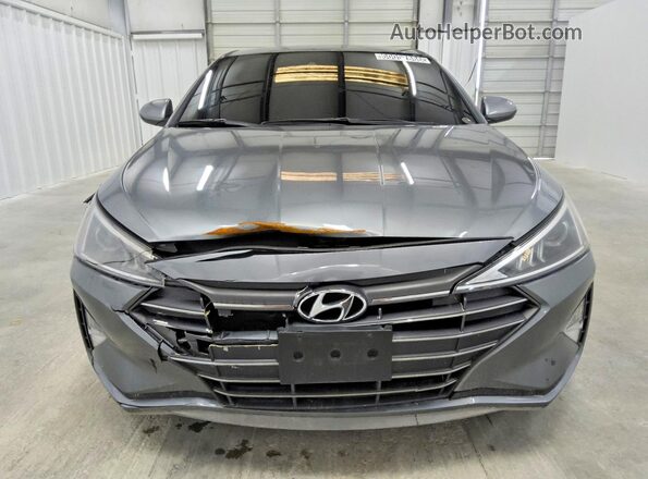 KMHD84LF0KU791980 2019 HYUNDAI ELANTRA Серебряный Вид спереди
