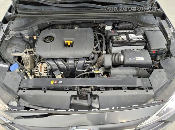 KMHD84LF0KU791980 2019 HYUNDAI ELANTRA Серебряный Вид задней части салона