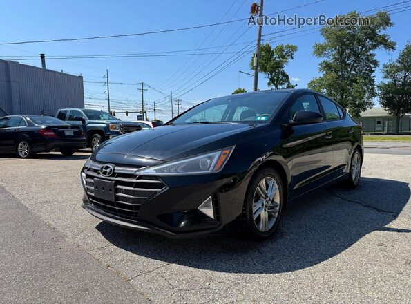 KMHD84LF0KU793227 2019 HYUNDAI ELANTRA Black Задня ліва чверть