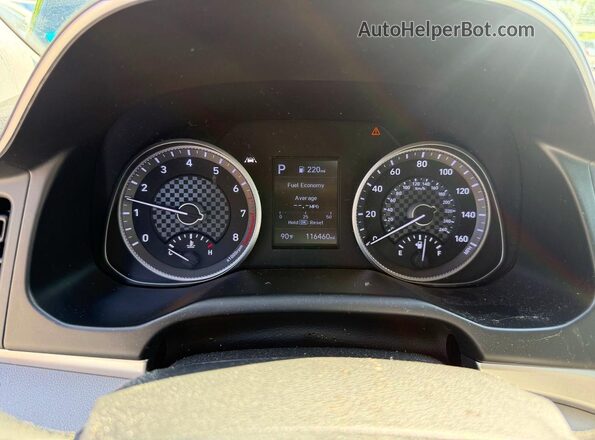 KMHD84LF0KU793227 2019 HYUNDAI ELANTRA Black Вид панелі приладів