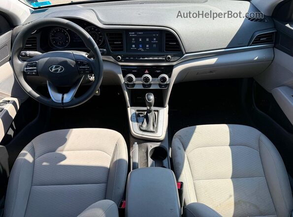 KMHD84LF0KU793227 2019 HYUNDAI ELANTRA Black Вид щитка приладів