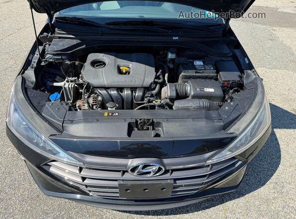 KMHD84LF0KU793227 2019 HYUNDAI ELANTRA Black Вид салону спереду