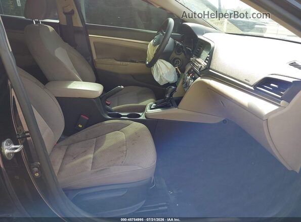 KMHD84LF0KU842975 2019 HYUNDAI ELANTRA Black Front interior view