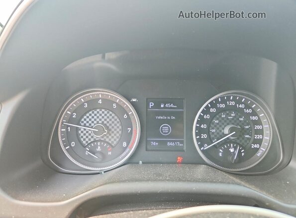 KMHD84LF0LU923055 2020 HYUNDAI ELANTRA White Սարքավորումների վահանակի տեսք