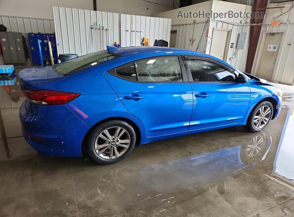 KMHD84LF1HU060628 2017 HYUNDAI ELANTRA Blue Tył prawy