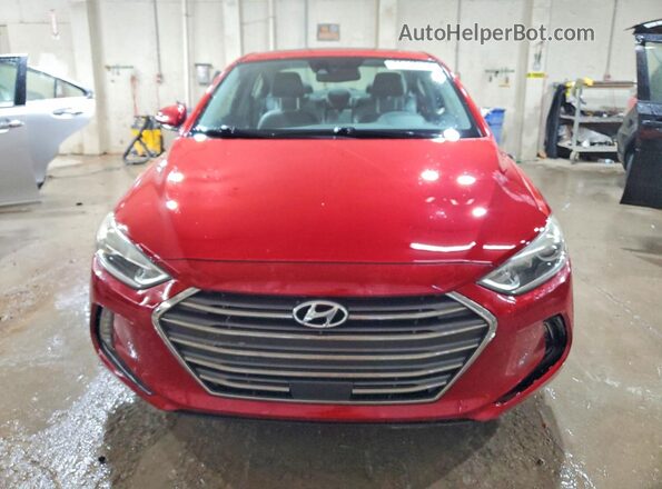 KMHD84LF1HU134923 2017 HYUNDAI ELANTRA Red წინა ხედი