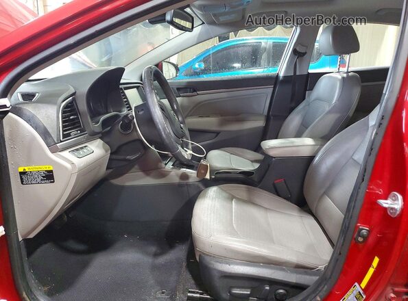 KMHD84LF1HU134923 2017 HYUNDAI ELANTRA Red წინა სალონის ხედი