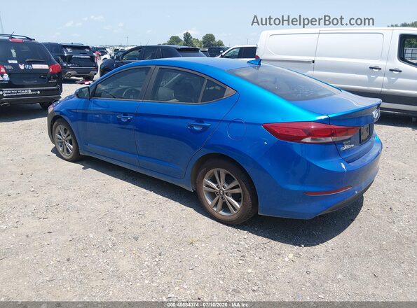 KMHD84LF1HU165489 2017 HYUNDAI ELANTRA Blue Rear left