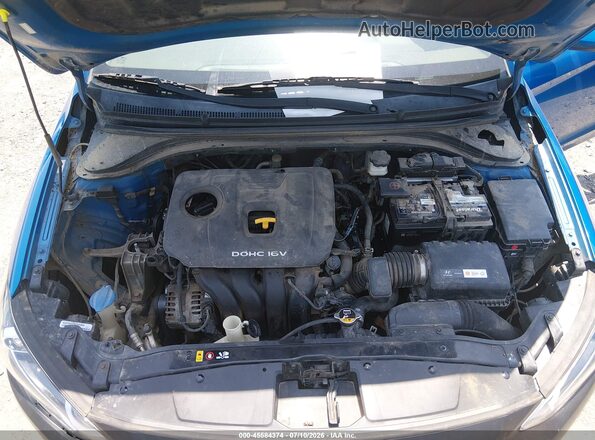 KMHD84LF1HU165489 2017 HYUNDAI ELANTRA Blue Rear view