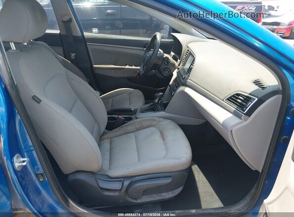 KMHD84LF1HU165489 2017 HYUNDAI ELANTRA Blue Front interior view