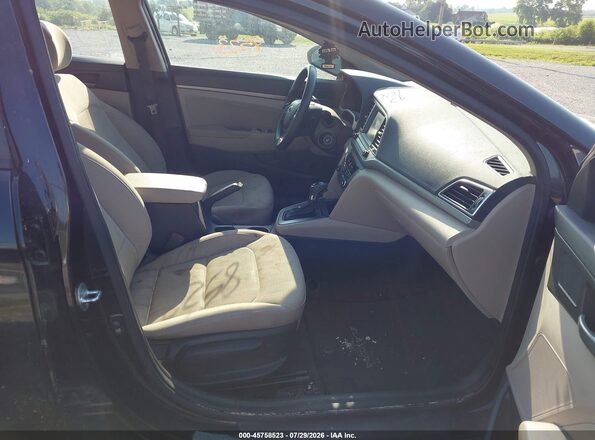 KMHD84LF1HU207031 2017 HYUNDAI ELANTRA Black Вид салону спереду