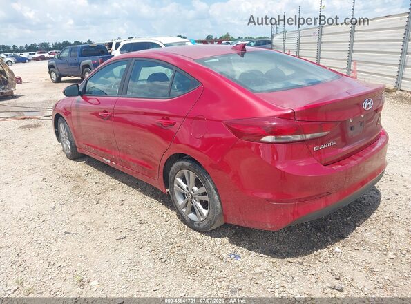 KMHD84LF1HU283400 2017 HYUNDAI ELANTRA Burgundy Հետևի ձախ