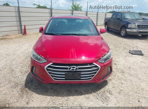 KMHD84LF1HU283400 2017 HYUNDAI ELANTRA Burgundy Սարքավորումների վահանակի տեսք
