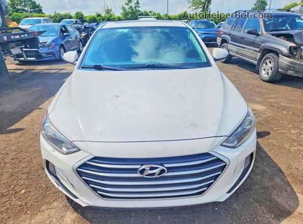 KMHD84LF1HU298544 2017 HYUNDAI ELANTRA White Front view