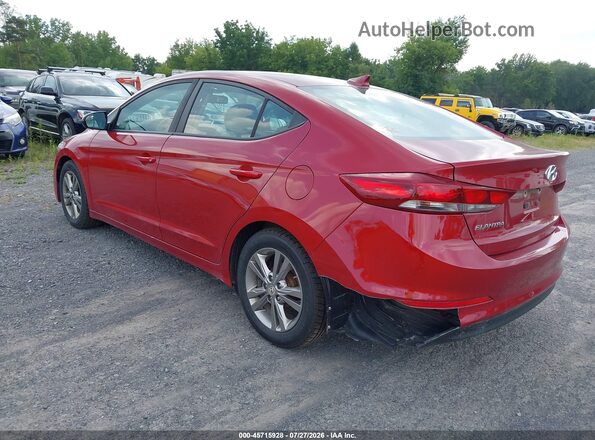 KMHD84LF1HU370553 2017 HYUNDAI ELANTRA Red უკანა მარცხენა