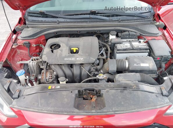 KMHD84LF1HU370553 2017 HYUNDAI ELANTRA Red უკანა ხედი