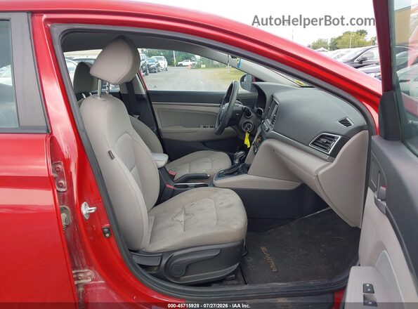 KMHD84LF1HU370553 2017 HYUNDAI ELANTRA Red წინა სალონის ხედი