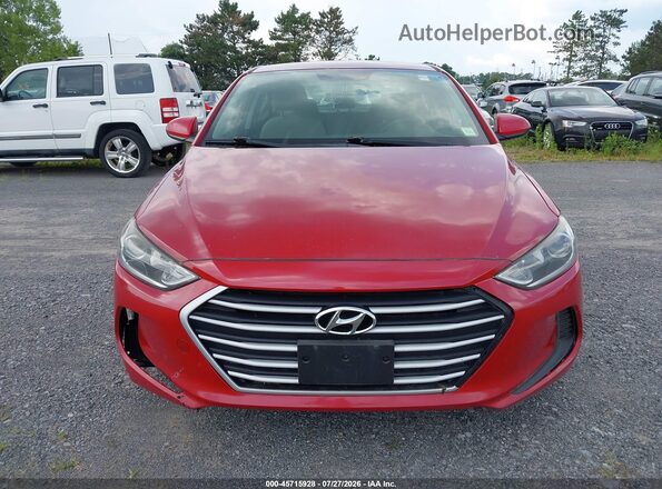 KMHD84LF1HU370553 2017 HYUNDAI ELANTRA Red ხელსაწყოთა პანელის ხედი