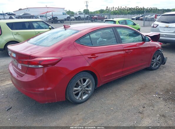 KMHD84LF1HU400599 2017 HYUNDAI ELANTRA Red Հետևի աջ