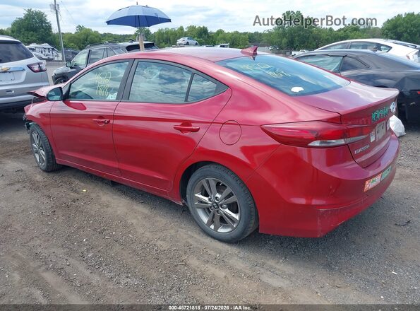 KMHD84LF1HU400599 2017 HYUNDAI ELANTRA Red Հետևի ձախ