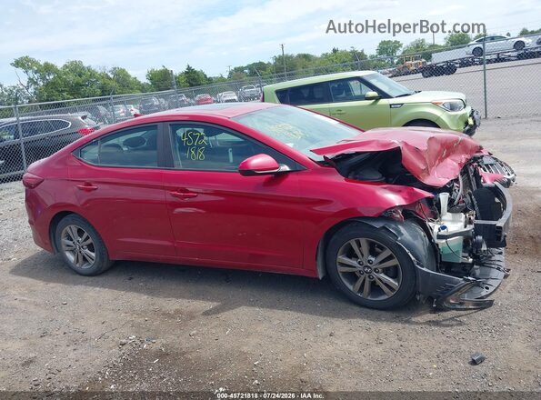 KMHD84LF1HU400599 2017 HYUNDAI ELANTRA Red Սալոնի 360 աստիճան տեսք