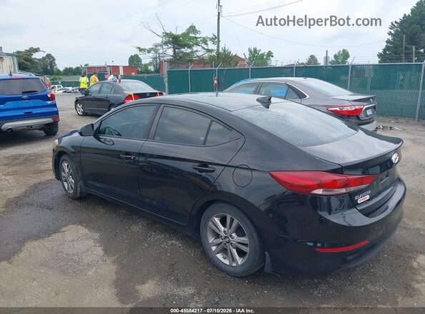 KMHD84LF1HU407200 2017 HYUNDAI ELANTRA Black Trasero izquierdo