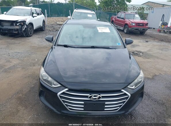 KMHD84LF1HU407200 2017 HYUNDAI ELANTRA Black Vista del cuadro de instrumentos