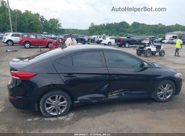 KMHD84LF1HU407200 2017 HYUNDAI ELANTRA Black Vista interior trasera
