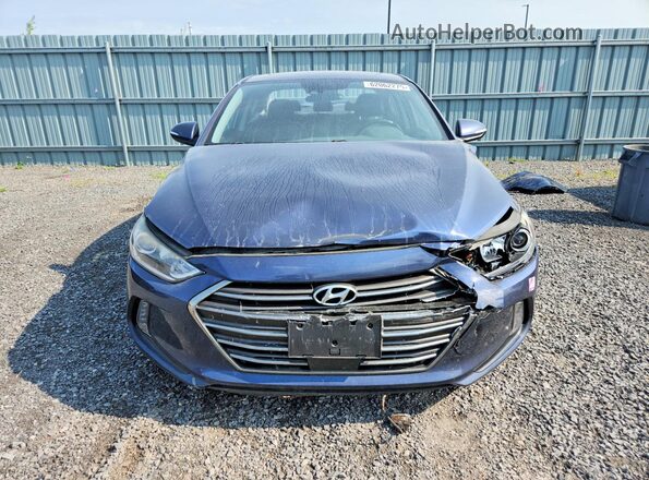 KMHD84LF1JU480802 2018 HYUNDAI ELANTRA Blue Widok z przodu