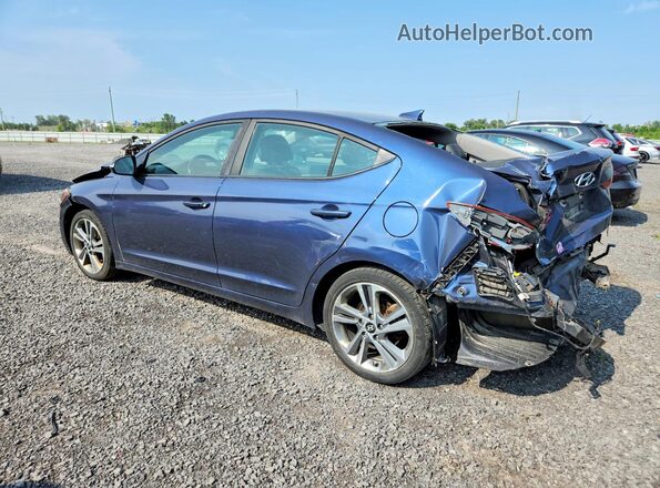 KMHD84LF1JU480802 2018 HYUNDAI ELANTRA Blue Tył lewy