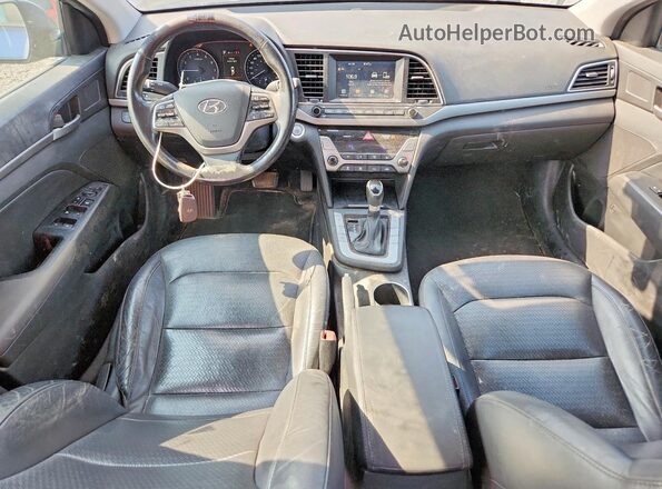 KMHD84LF1JU480802 2018 HYUNDAI ELANTRA Blue Widok deski rozdzielczej