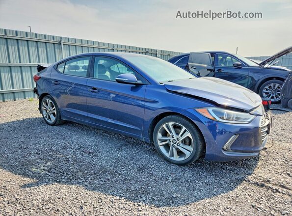 KMHD84LF1JU480802 2018 HYUNDAI ELANTRA Blue Przód prawy