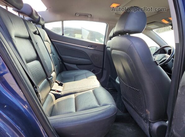 KMHD84LF1JU480802 2018 HYUNDAI ELANTRA Blue Widok tylnych siedzeń