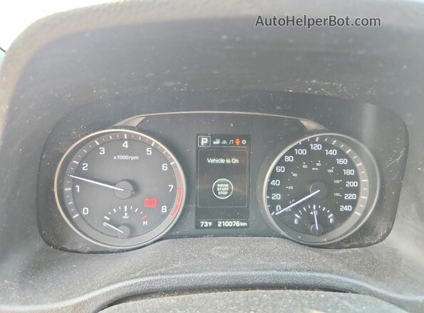 KMHD84LF1JU480802 2018 HYUNDAI ELANTRA Blue Widok zestawu wskaźników