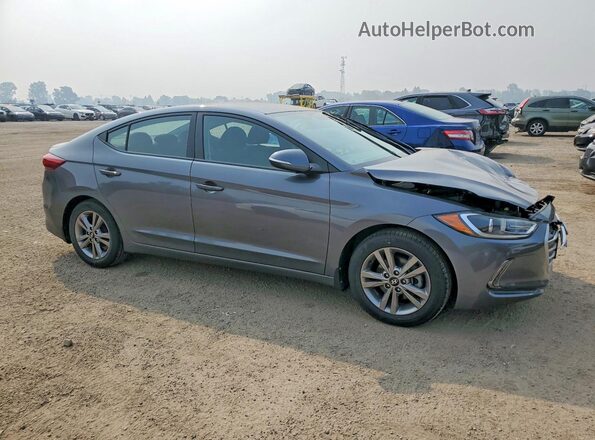 KMHD84LF1JU683480 2018 HYUNDAI ELANTRA Gray Առջևի աջ