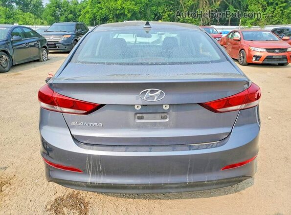 KMHD84LF1JU683480 2018 HYUNDAI ELANTRA Gray Հետևի տեսք