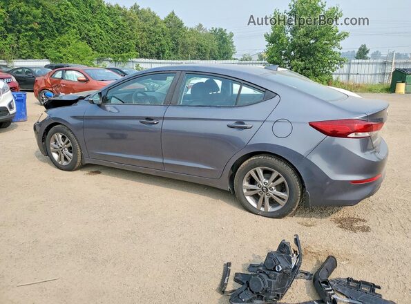 KMHD84LF1JU683480 2018 HYUNDAI ELANTRA Gray Հետևի ձախ