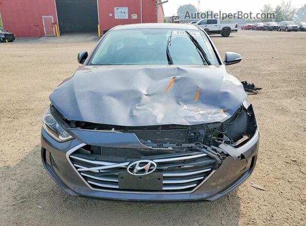 KMHD84LF1JU683480 2018 HYUNDAI ELANTRA Gray Դիմացի տեսք